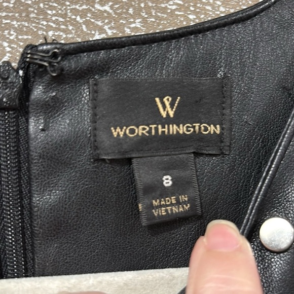 Worthington faux leather tank Midi size 8 - Picture 4 of 8